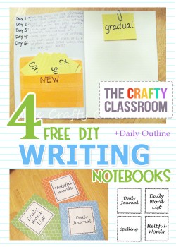 FREE 4 Writing Notebooks and Outline