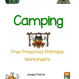 FREE Camping PreK pack