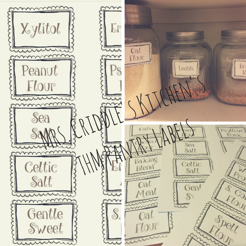 FREE THM Printable Labels