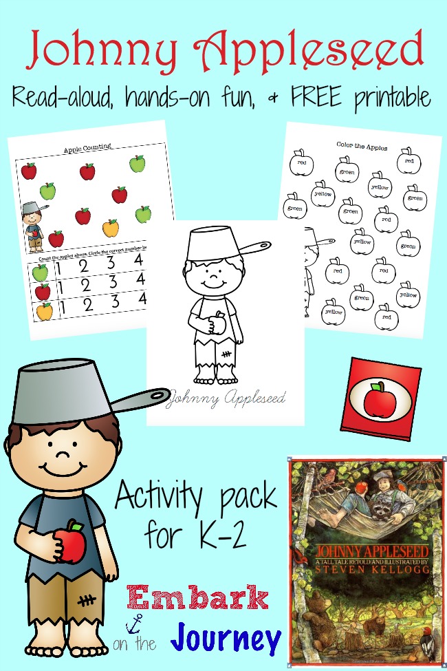 FREE Johnny Apple Seed Printables