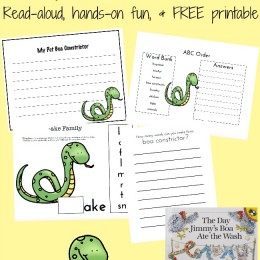 FREE Jimmy's Boa Printables
