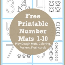 FREE Number Coloring Printable