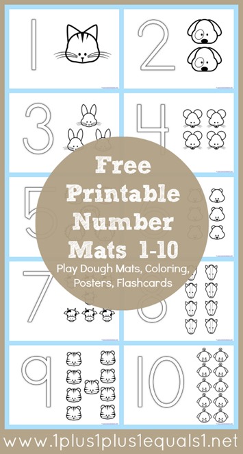 FREE Number Coloring Printable