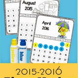 FREE Bingo Marker Calendar