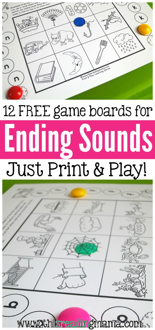 FREE Ending Sounds Game