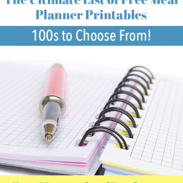 The Ultimate List of Free Meal Planner Printables