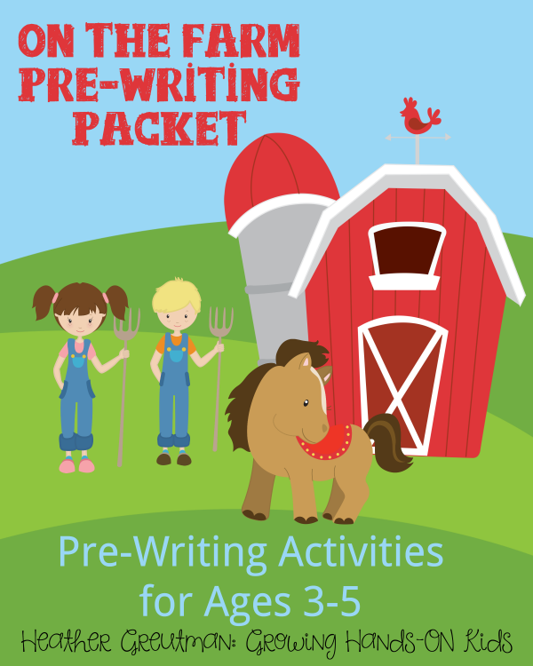 30% Off On the Farm Pre-Writing Packet - Last Day!