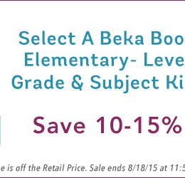 A Beka Book Kit Sale - Up to 15% Off!