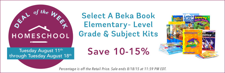 A Beka Book Kit Sale - Up to 15% Off!