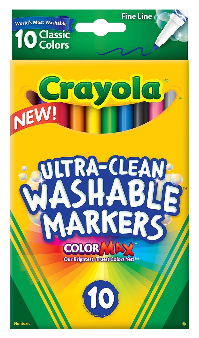 Crayola Ultraclean Fineline Classic Markers Only $2!