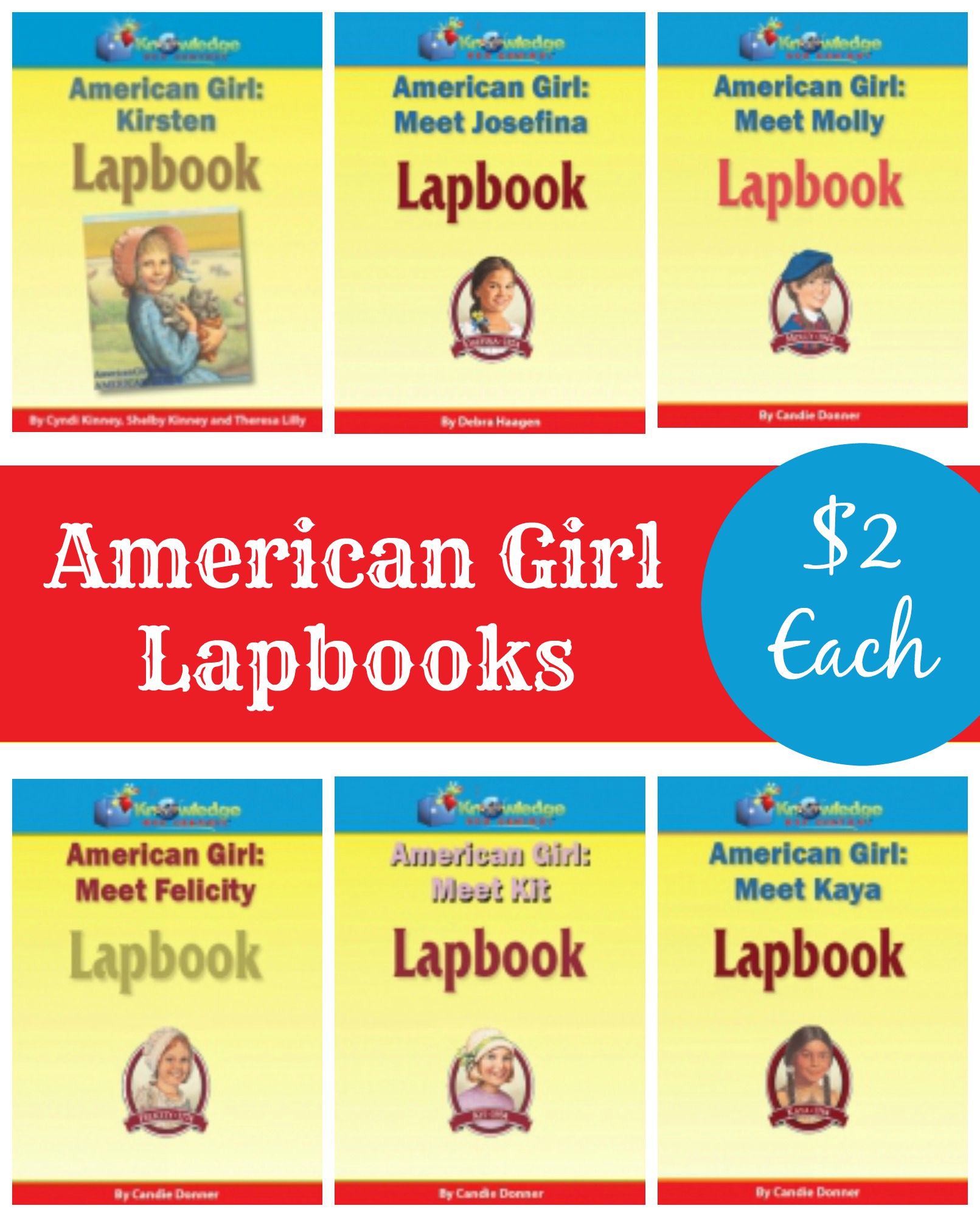 American Girl Lapbooks Only $2!