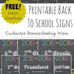 FREE Back to School Signs