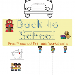 FREE Back to School PreK Worksheets