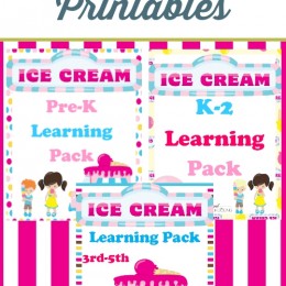 FREE Ice Cream Unit Study and Printables