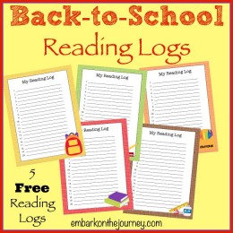 FREE Back to School Reading Logs