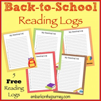 FREE Back to School Reading Logs