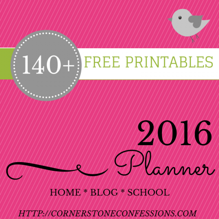 FREE 2016 Planner Printables