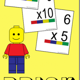 FREEE Lego Brick Multiplication Flash Cards