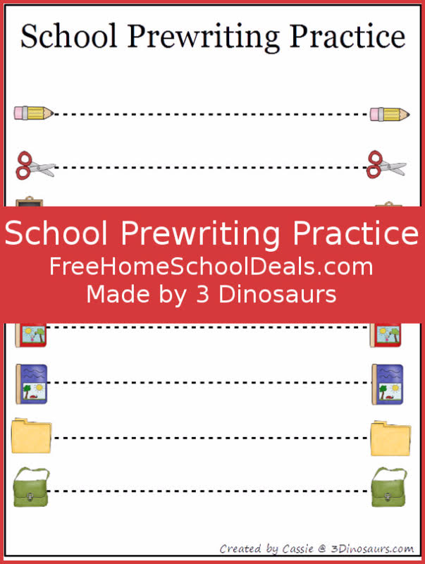 School Prewriting Practice