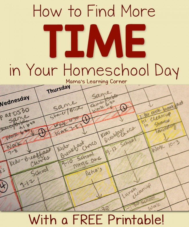 FREE Time in Your Day Printable