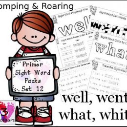 FREE Sight Word Pack 12