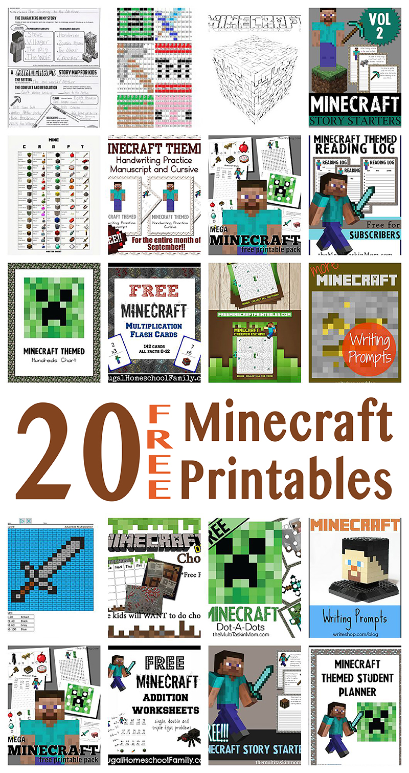 FREE Minecraft Printables