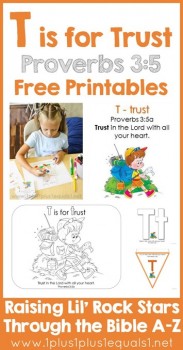 FREE Trust Bible Verse Lesson