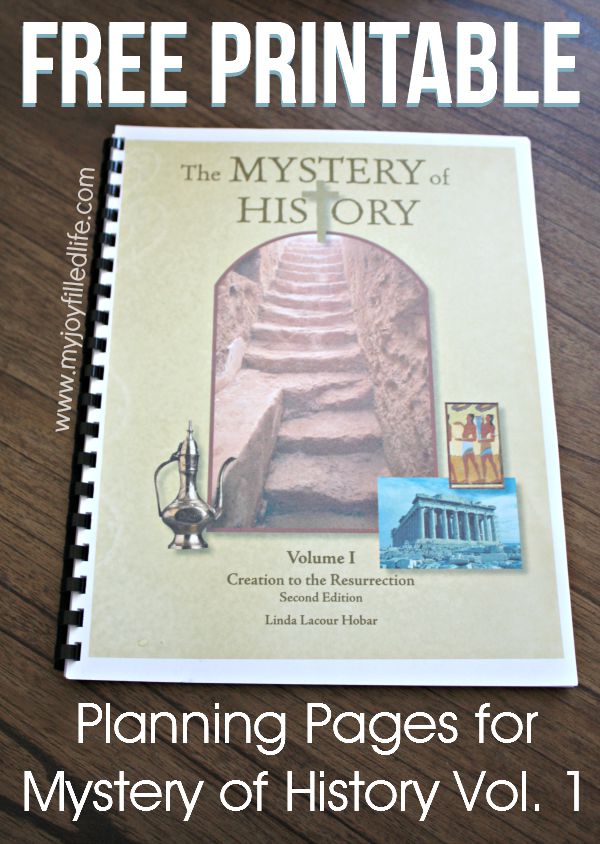 FREE Mystery of History Planning pages