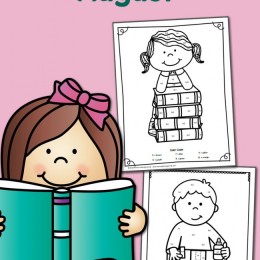 FREE August Color By Number Worksheets