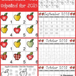 FREE 2015 Apple Calendar Set