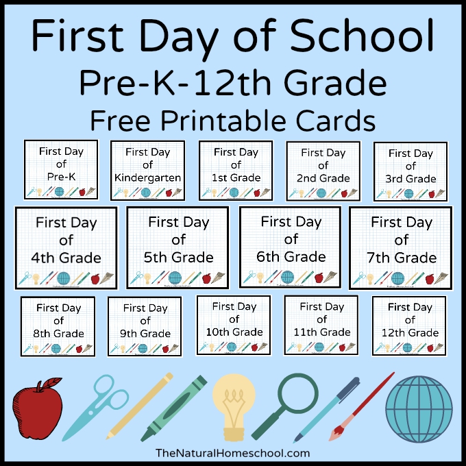 FREE First Day of School Printables