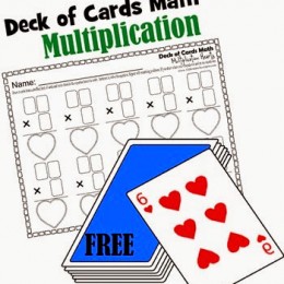 FREE Deck of Cards Math Worksheets: Multiplication