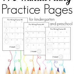 FREE Pre-Handwriting Practice Pages