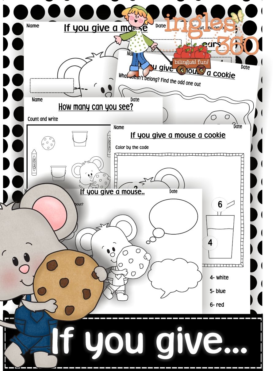 Free If You Give a Mouse a Cookie Printables