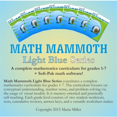 Math Mammoth Complete Grades 1-7 Math Curriculum Only $180!