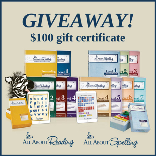 $100 Gift Certificate Giveaway to All About Learning!