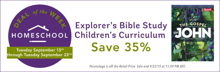 35% Off Explorer's Bible Study Curriculum for Kids