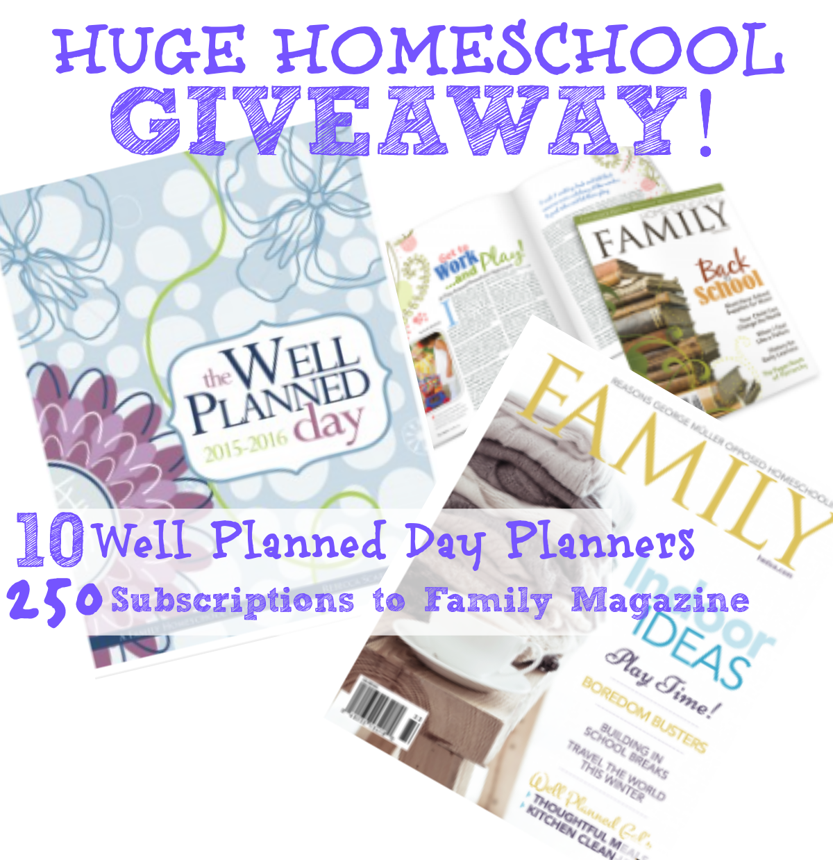 Huge Homeschool Giveaway 2015