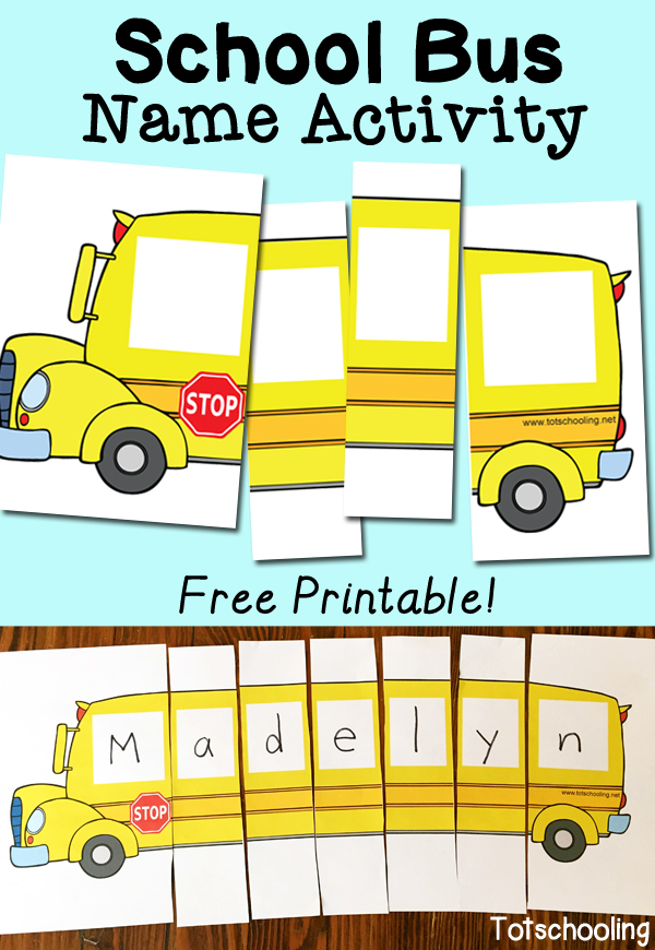 FREE Bus Printable