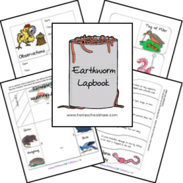 FREE Earthworm Lapbook