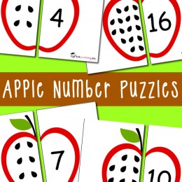 FREE Apple Number Puzzles