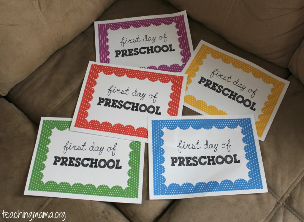 FREE Preschool Printables