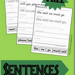 FREE Primer Sight Words