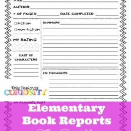 FREE Elementary Book Reports