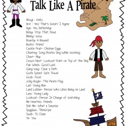 FREE Talk Like a Pirate