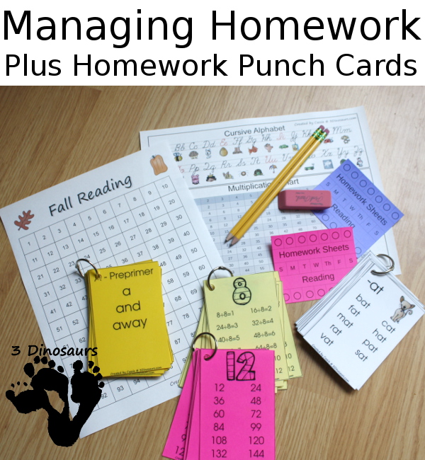 FREE Homework Punch Cards