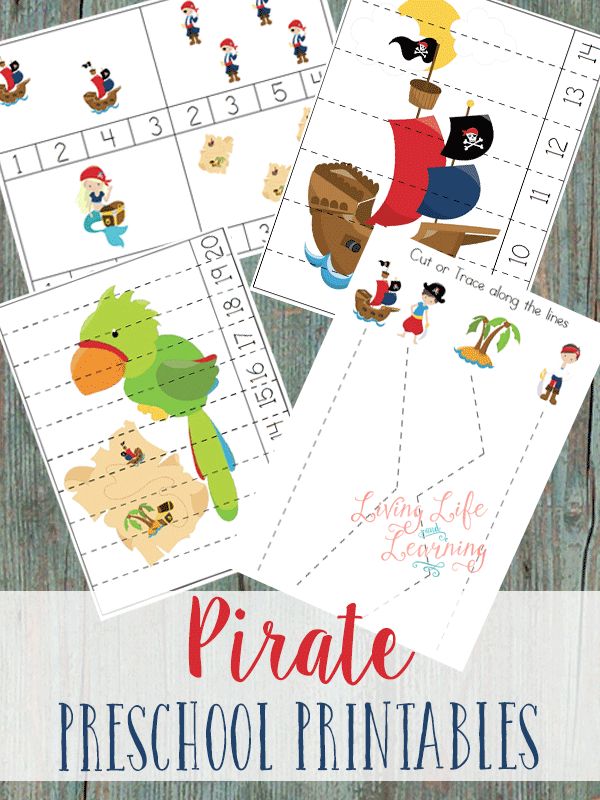 FREE Pirate Preschool Printables