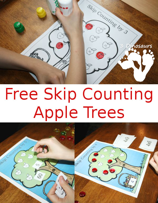 FREE Skip Counting Trees Printables