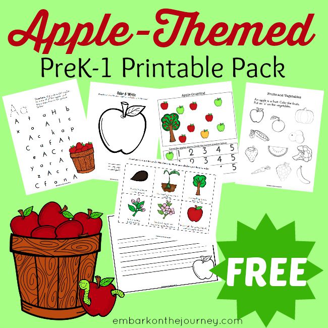 FREE Apple Themed Printable Pack