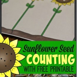FREE Sunflower Counting Printables